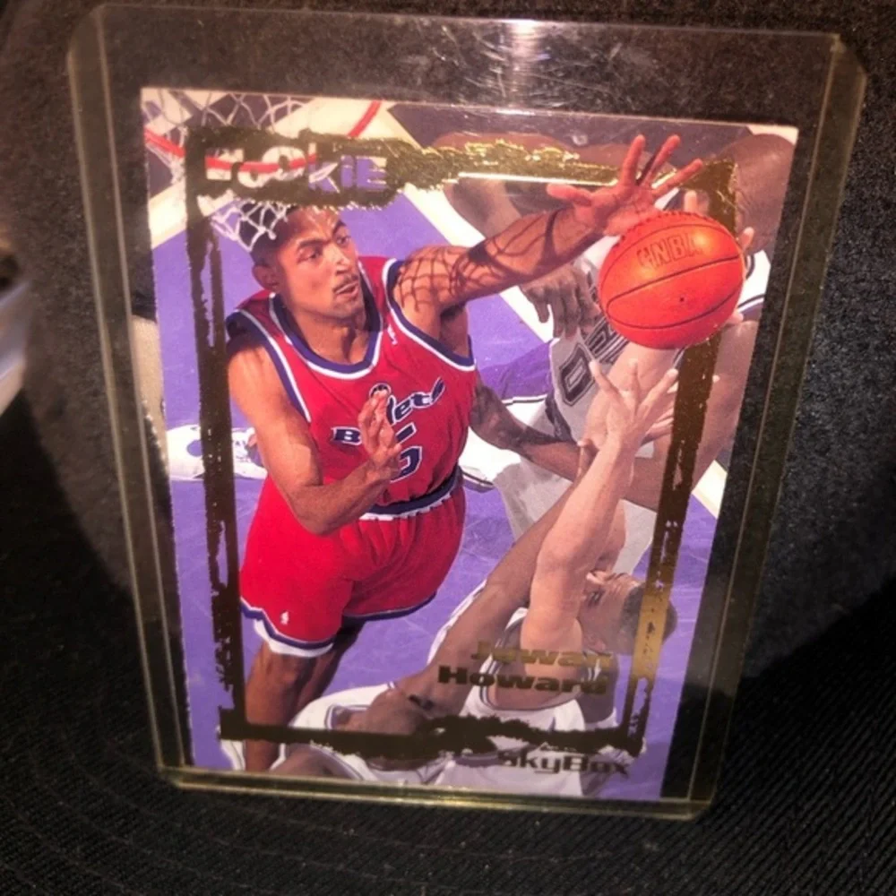 Juwan Howard Rookie Card Washington Bullets Michigan Fab 5